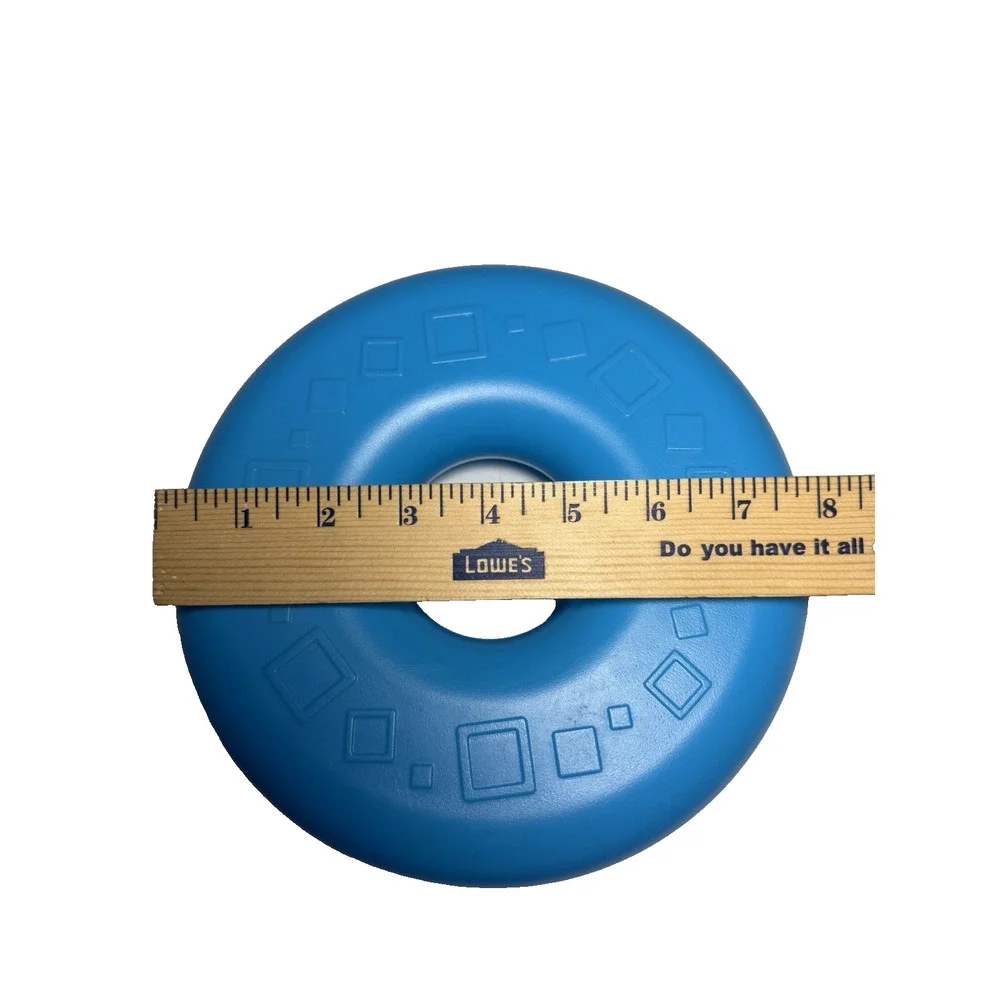 Fisher Price Giant Rock- A-Stack Blue Ring Square Print Replacement Ring Toy